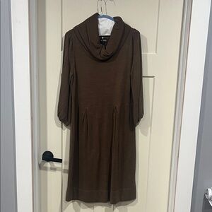 a.n.a Brown Knit Sweater Dress